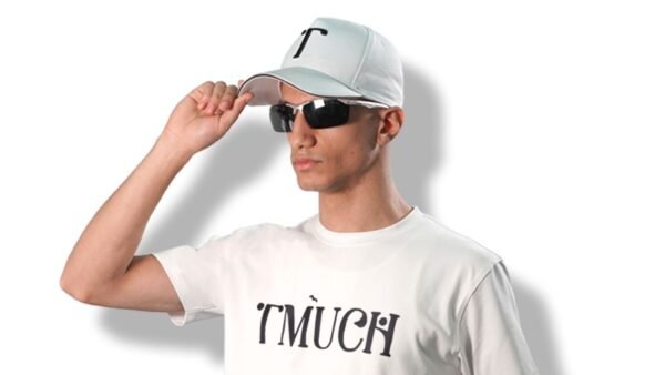 White Cap Brim Style With 3D Embroidery Black Logo